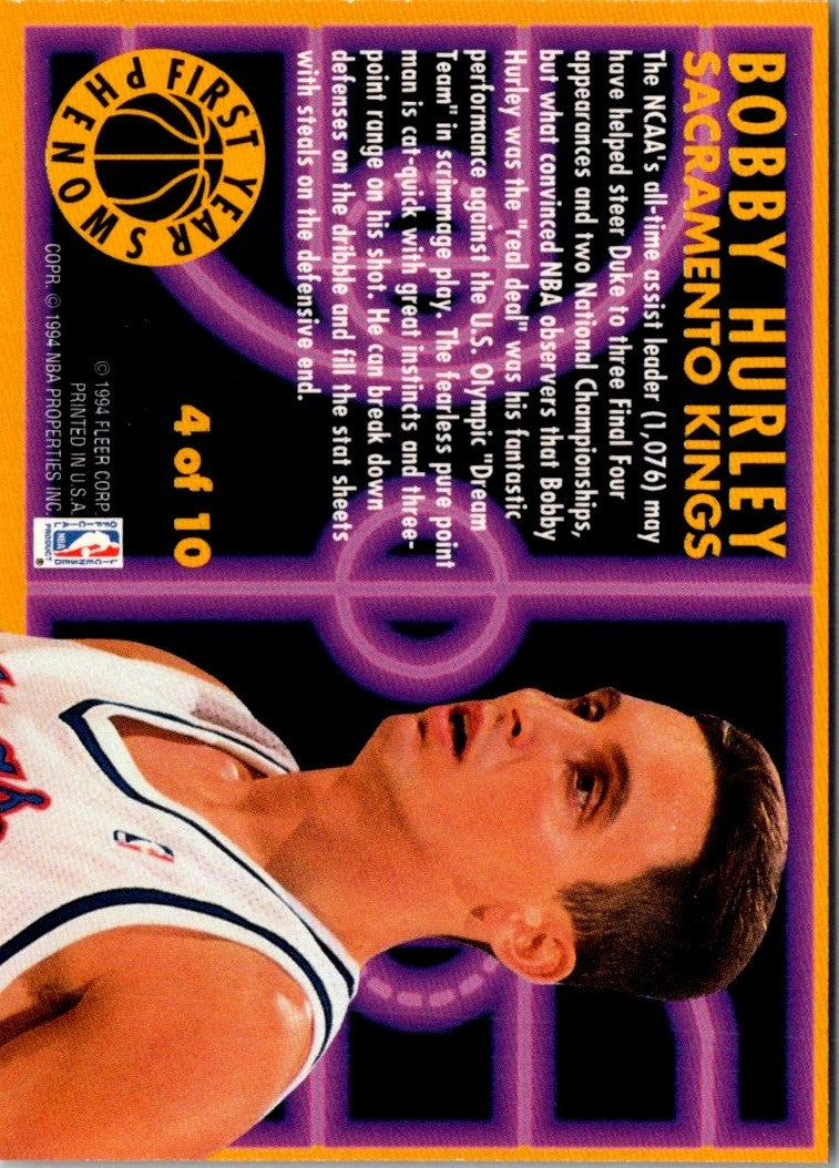 1993 Upper Deck Box Bottoms Bobby Hurley