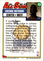 1992 Topps Gold Dikembe Mutombo #110