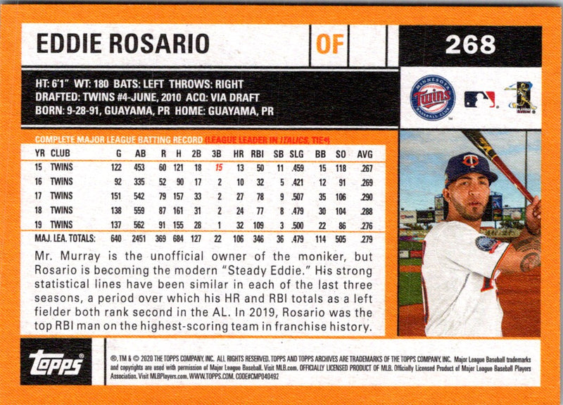 2020 Topps Archives Eddie Rosario