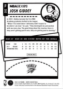 2021 Hoops Red Backs Josh Giddey