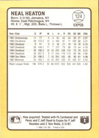 1988 Donruss Baseball's Best Neal Heaton #124