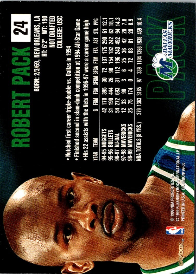 1999 SkyBox Impact Robert Pack