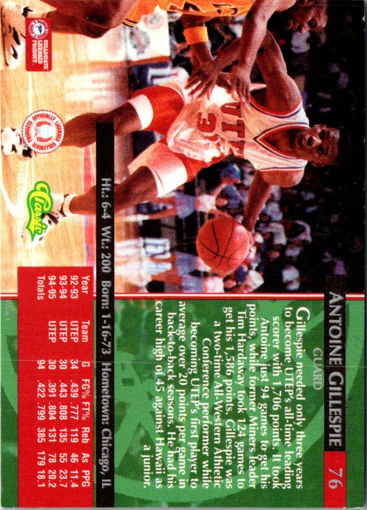 1995 Classic Gold Foil Antoine Gillespie