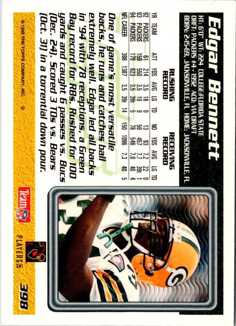 1995 Topps Factory Panthers Edgar Bennett