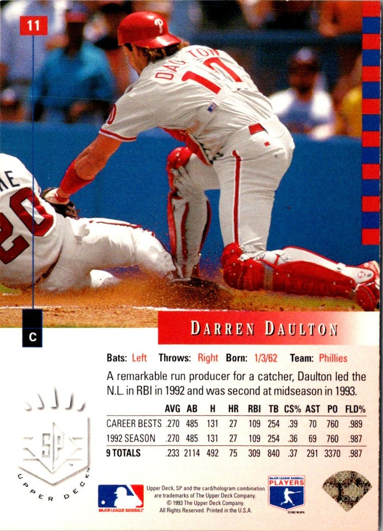1993 SP Darren Daulton