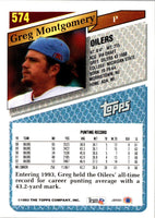 1993 Topps Greg Montgomery #574