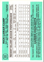 1984 Donruss Rick Camp #165
