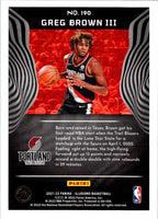 2021 Panini Illusions Greg Brown III #190 Rookie