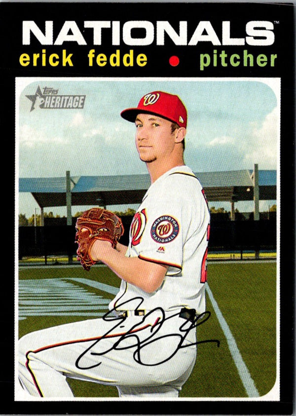 2020 Topps Heritage Erick Fedde #250