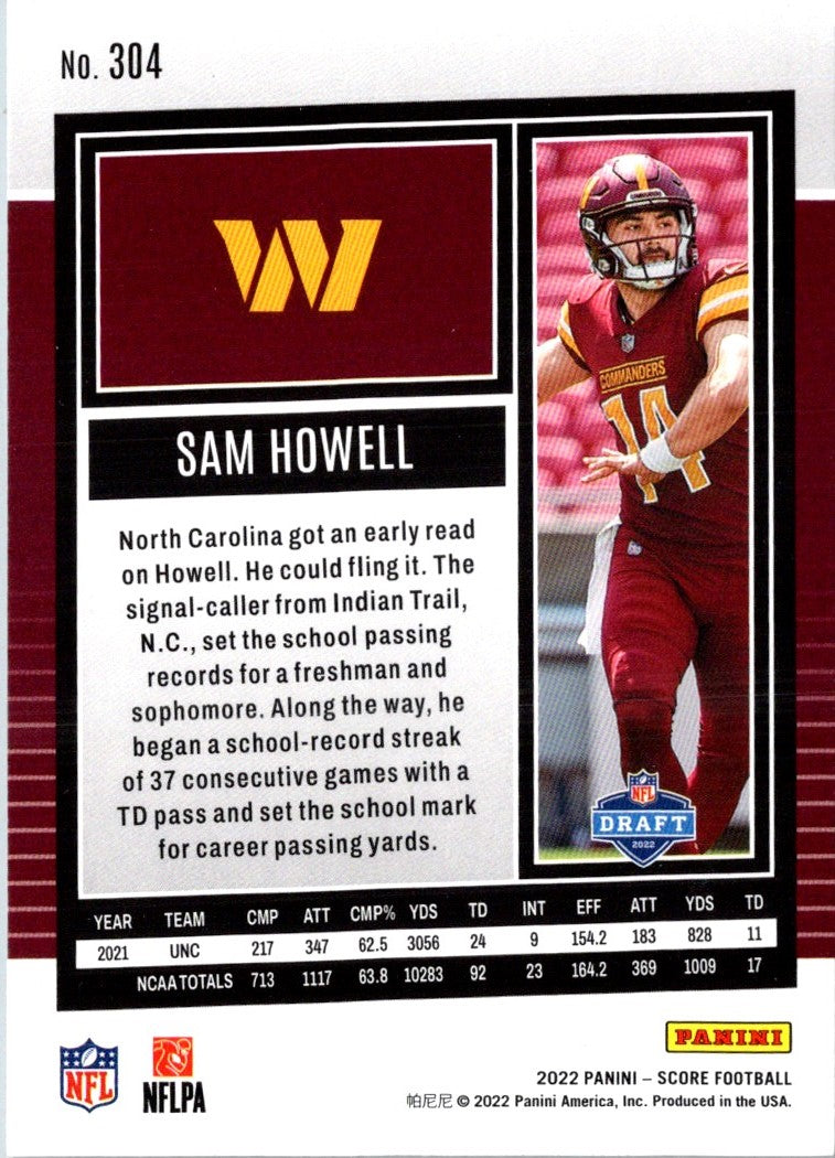 2022 Score Sam Howell