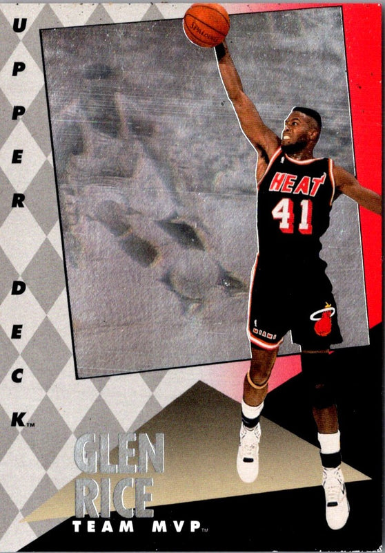 1992 Upper Deck MVP Holograms Glen Rice #14