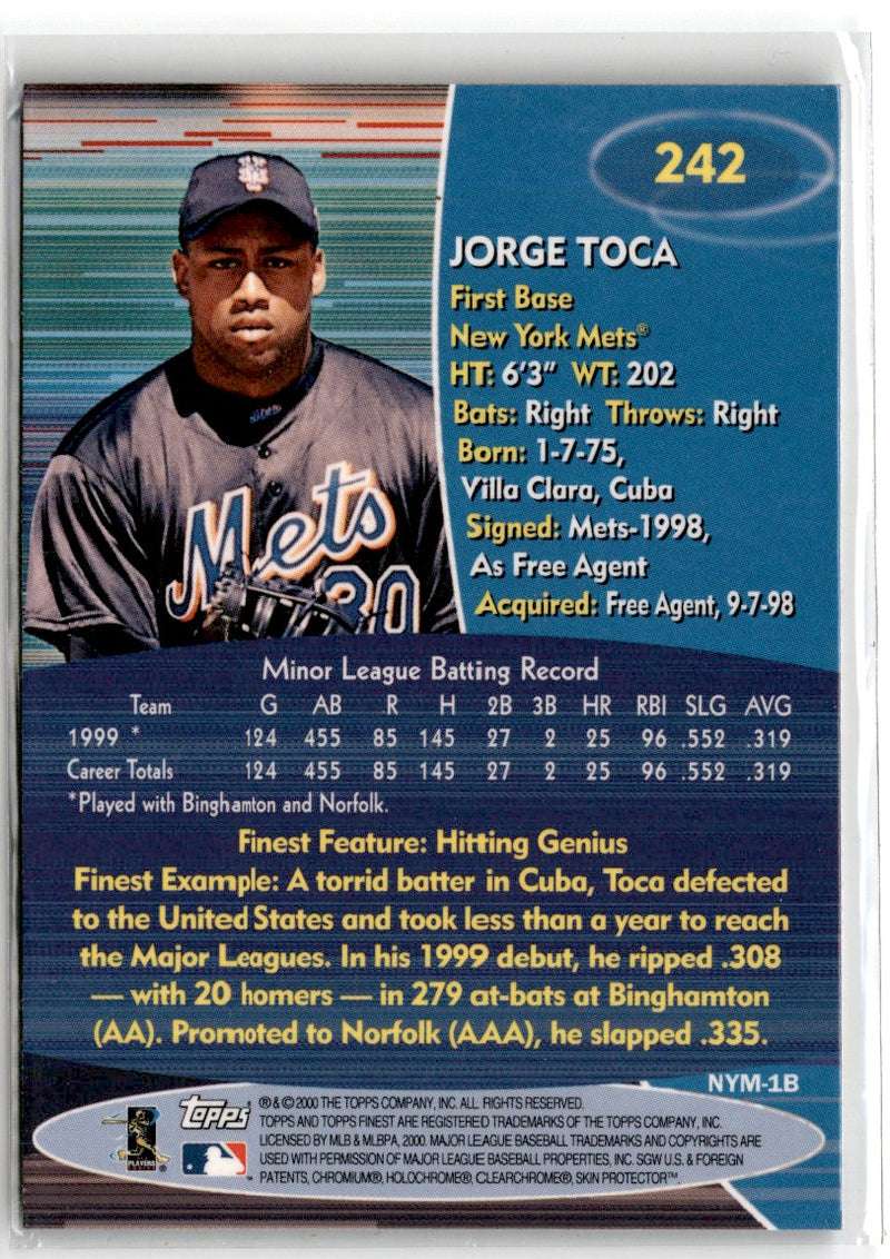 2000 Finest Jorge Toca