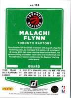 2021 Donruss Holo Red and Gold Laser Malachi Flynn #153