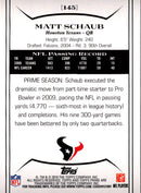 2010 Topps Prime Matt Schaub