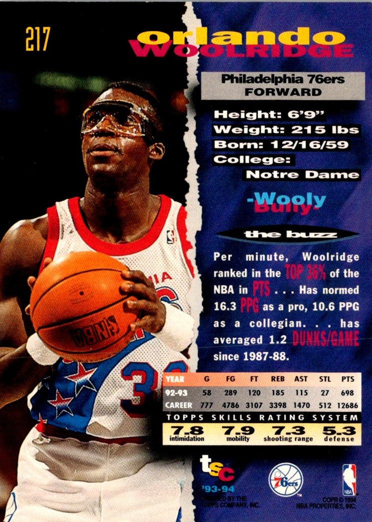 1993 Stadium Club Orlando Woolridge