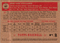 2001 Topps Heritage Jose Vizcaino #87
