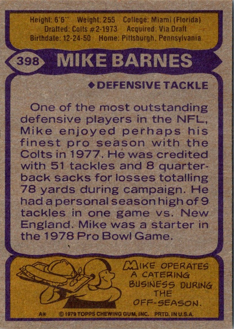 1979 Topps Mike Barnes