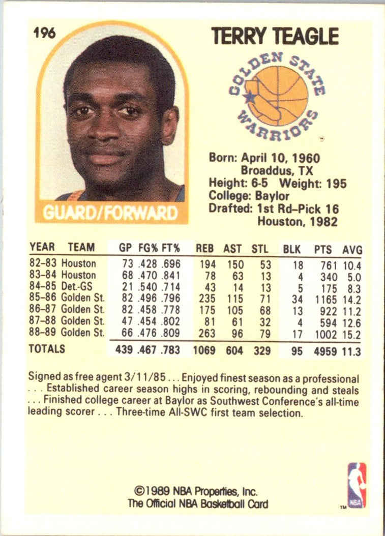 1989 Hoops Terry Teagle