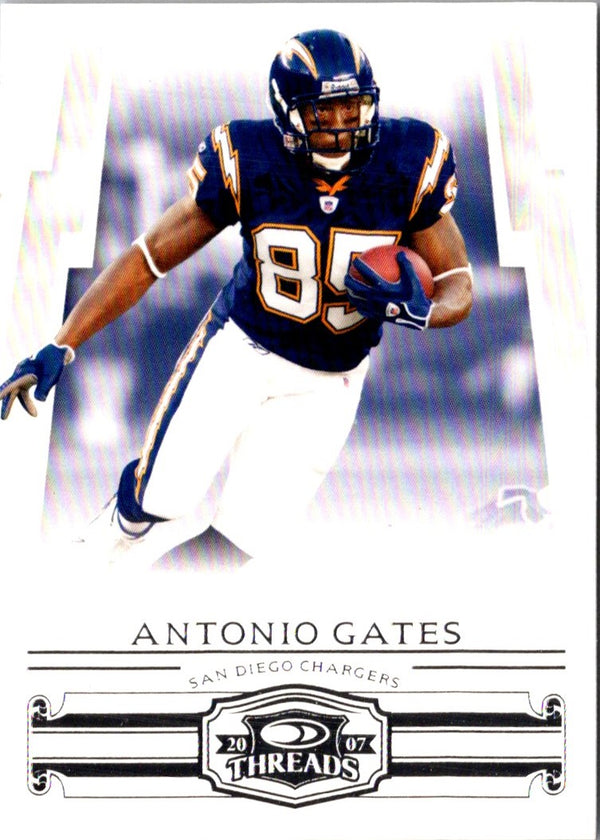 2007 Donruss Threads Antonio Gates #40