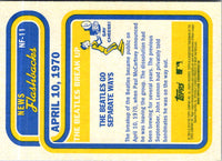 2019 Topps Heritage News Flashbacks The Beatles break up #NF-11