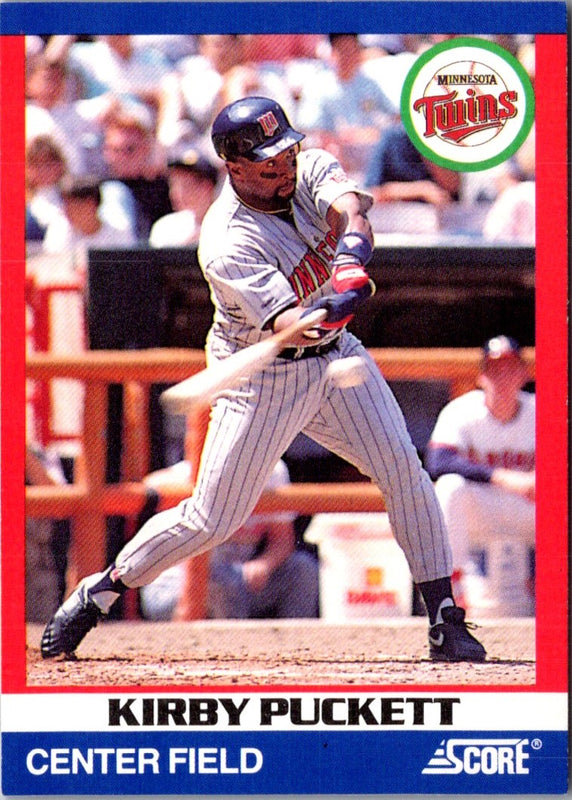 1991 Score 100 Superstars Kirby Puckett #7