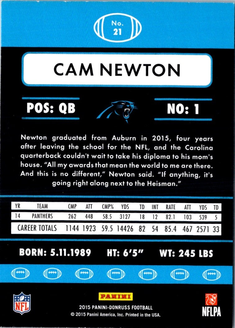 2015 Donruss Cam Newton