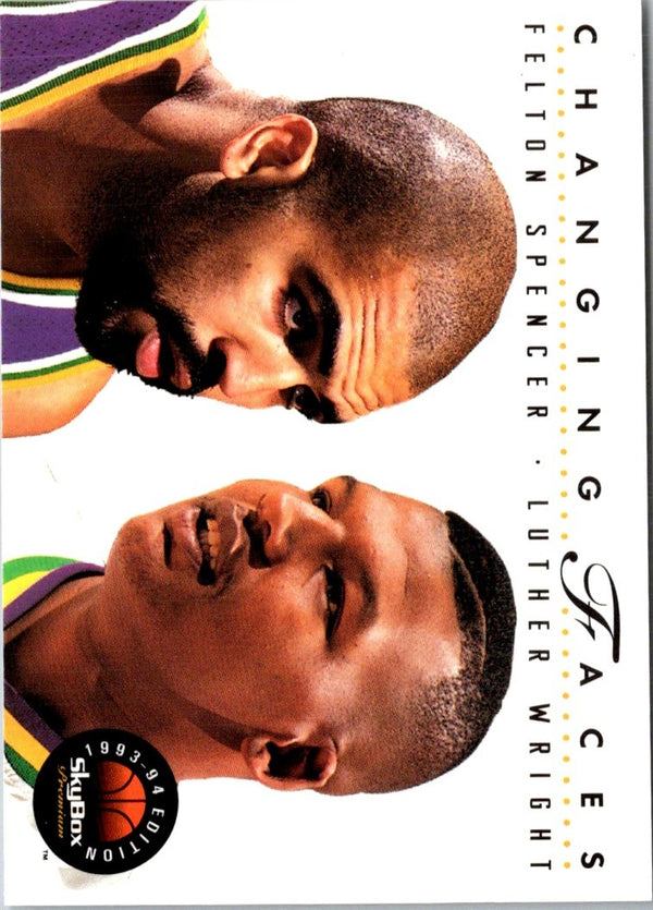 1993 SkyBox Felton Spencer/Luther Wright #317