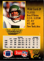 1991 Wild Card Ken O'Brien #20