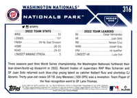 2023 Topps Washington Nationals #316