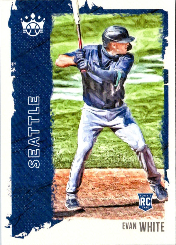 2021 Panini Diamond Kings Blue Evan White #152