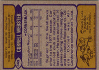 1979 Topps Cornell Webster #349 Rookie
