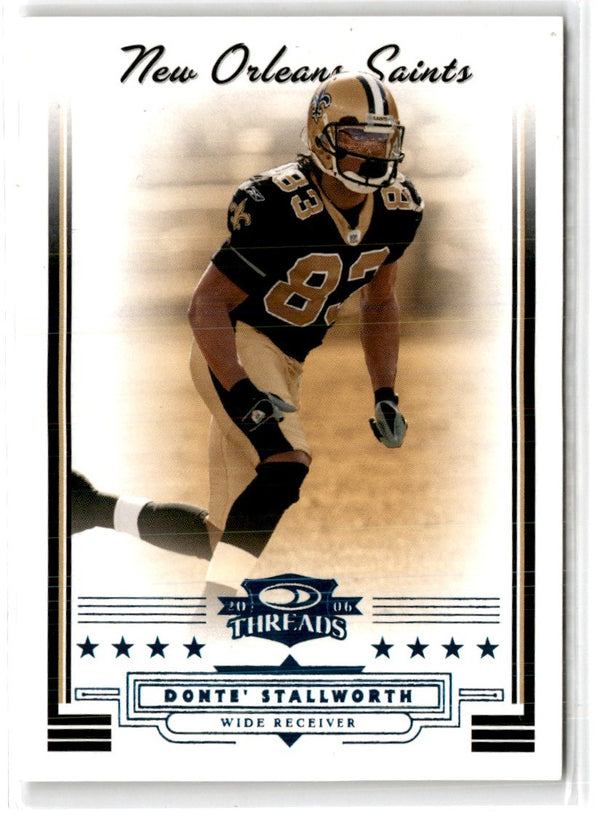 2006 Donruss Threads Retail Blue Donte Stallworth #65 174/200