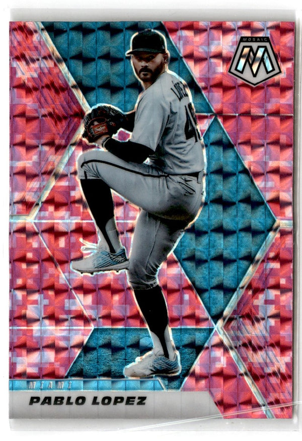 2021 Panini Mosaic Pink Camo Pablo Lopez #199