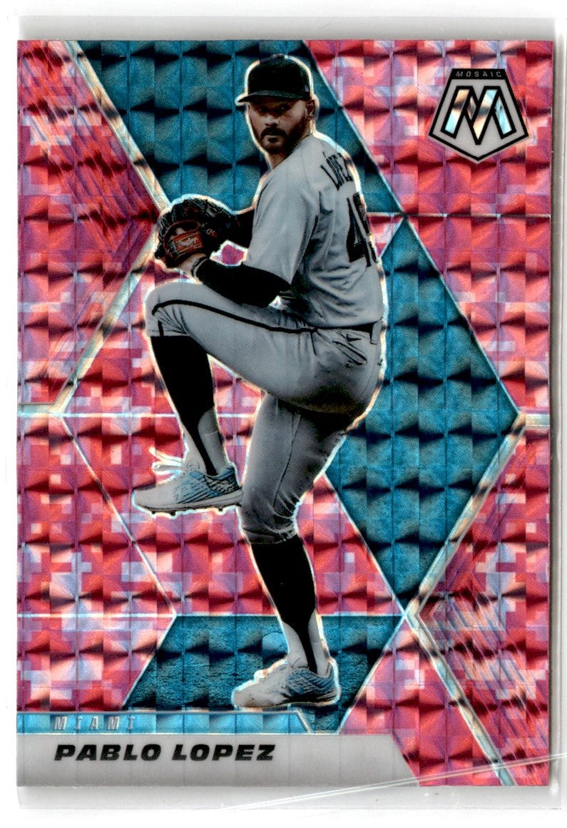 2021 Panini Mosaic Pink Camo Pablo Lopez