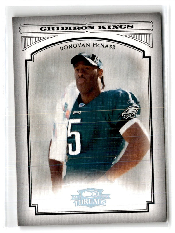 2006 Donruss Threads Pro Gridiron Kings Silver Holofoil Donovan McNabb #PGK-14 059/250