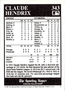 1992 Conlon Collection TSN Claude Hendrix