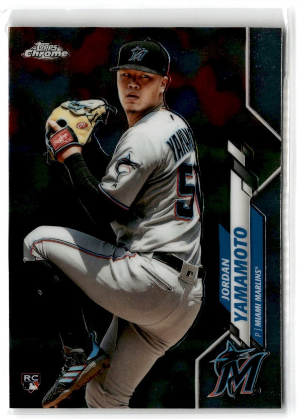 2020 Topps Chrome Jordan Yamamoto #82 Rookie