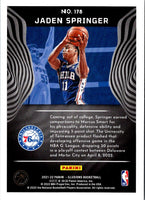 2021 Panini Illusions Jaden Springer #178 Rookie