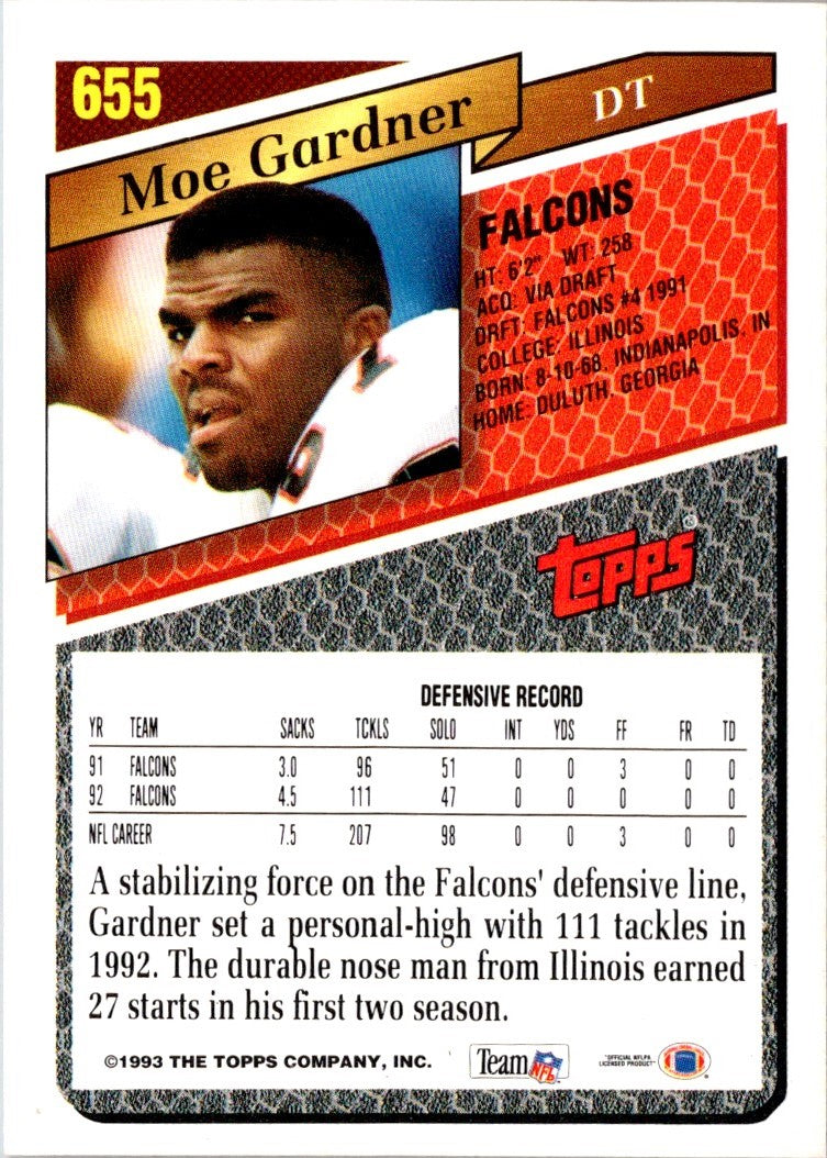 1993 Topps Moe Gardner