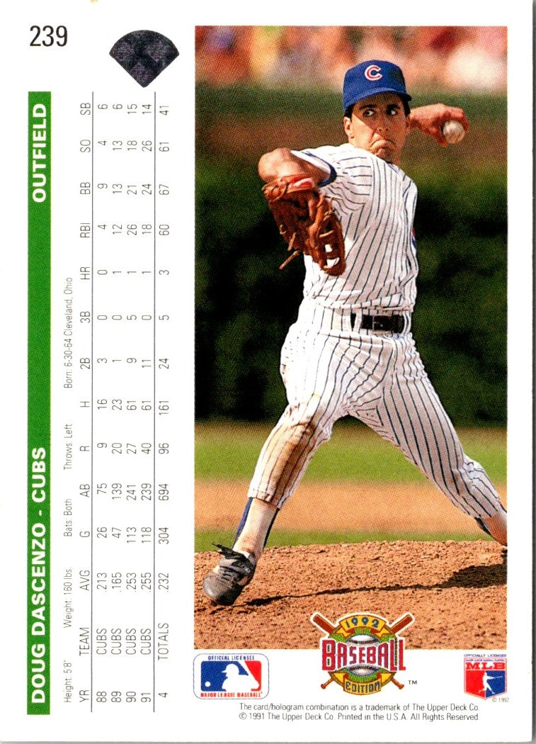 1992 Upper Deck Doug Dascenzo