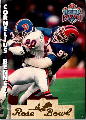 1993 Heads & Tails SB XXVII Cornelius Bennett #SB12