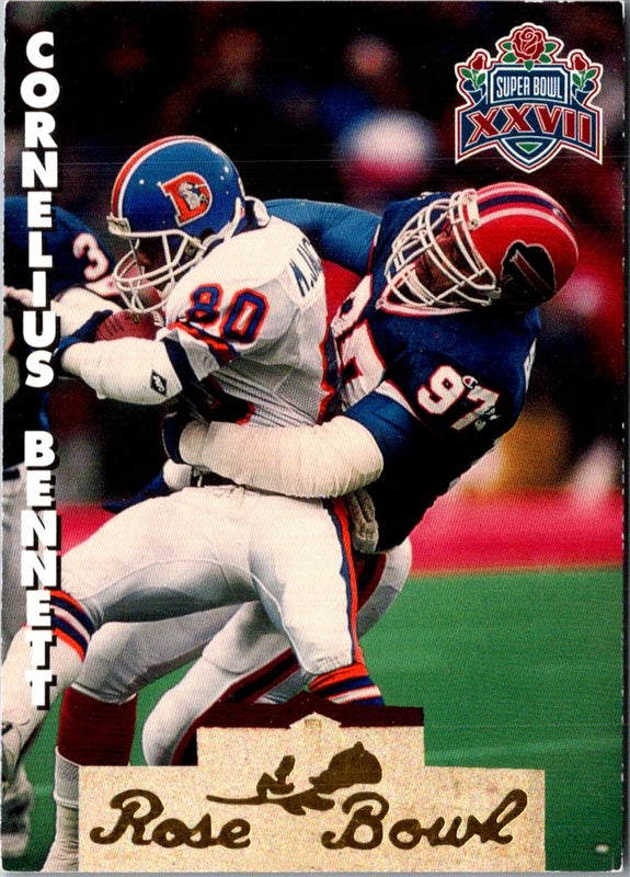 1993 Heads & Tails SB XXVII Cornelius Bennett #SB12