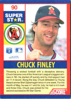 1991 Score 100 Superstars Chuck Finley #90