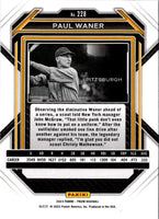 2023 Panini Prizm Blue Ice Paul Waner #228
