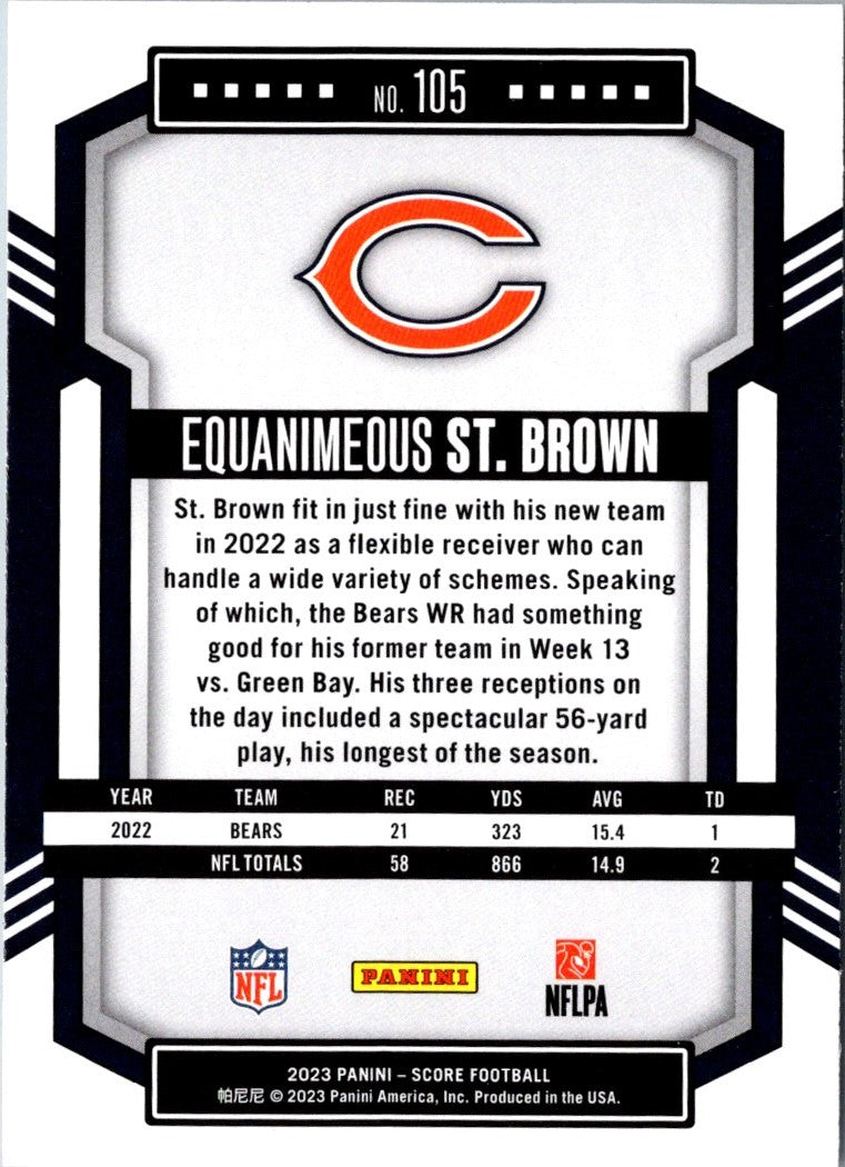 2023 Score Equanimeous St. Brown