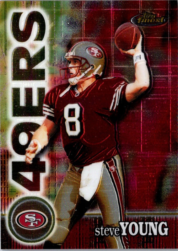 2000 Finest Steve Young #34