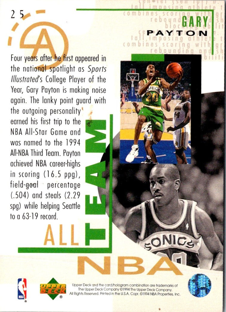 1994 Upper Deck Gary Payton