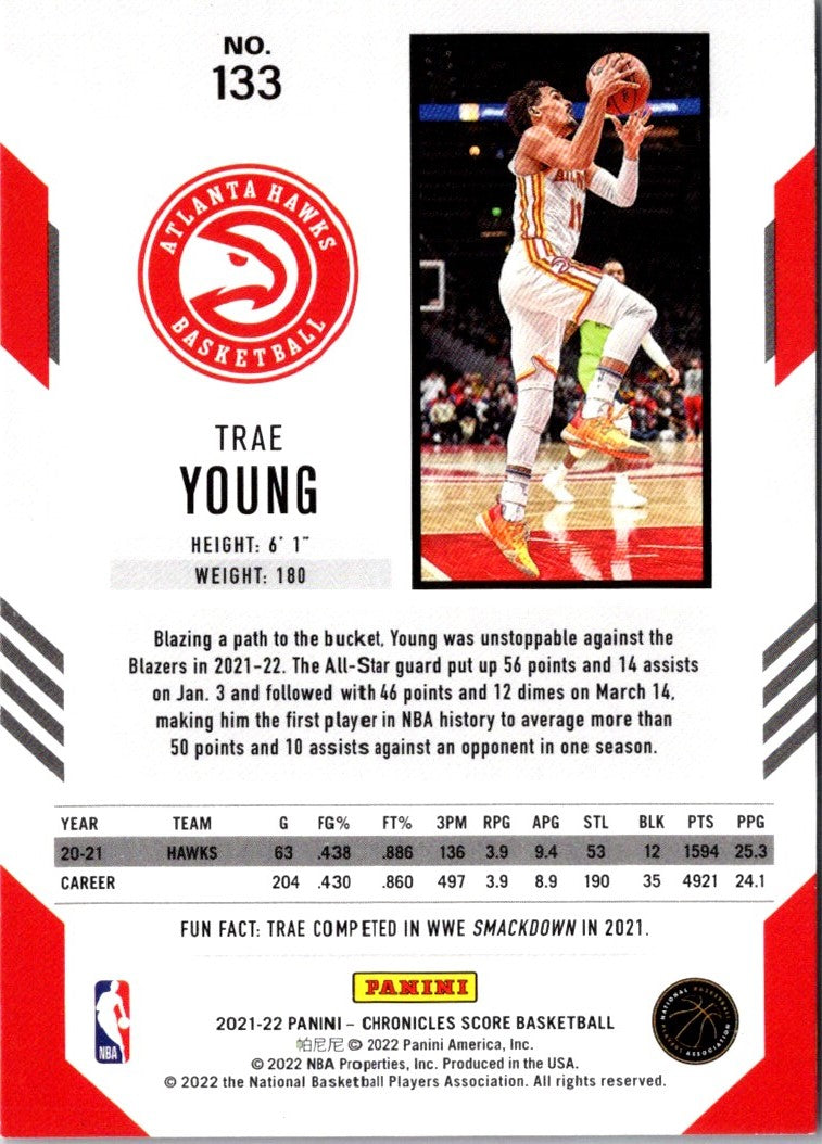 2021 Panini Chronicles Red Trae Young