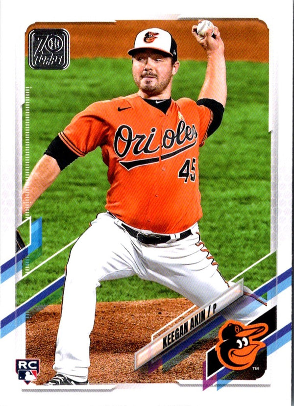 2021 Topps Orange Star Keegan Akin #562