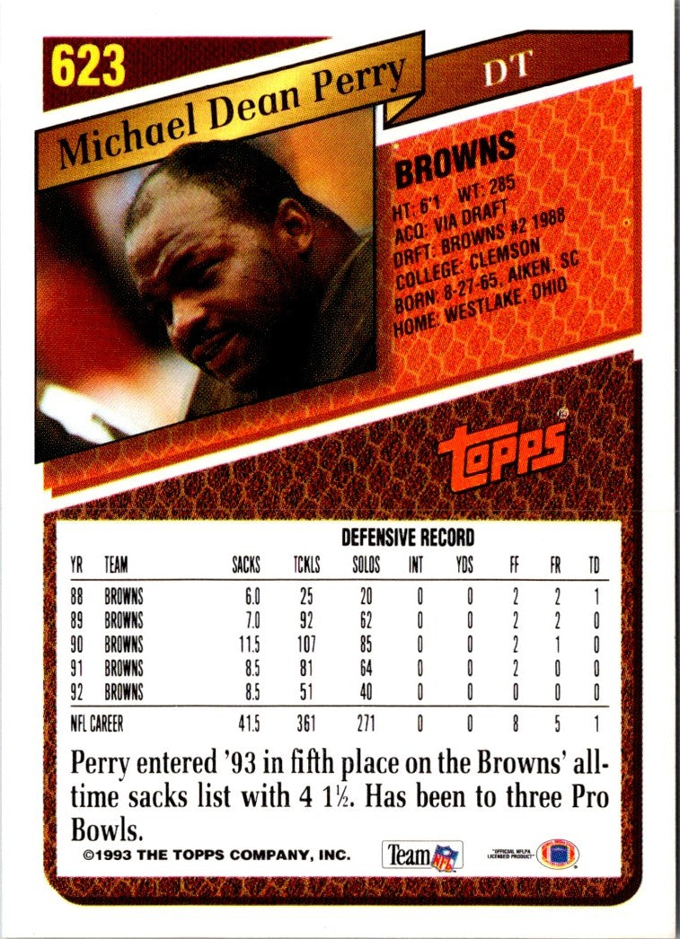 1993 Topps Michael Dean Perry